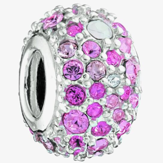 Chamilia Sterling Silver Jewelled Pink Crystal 20250560