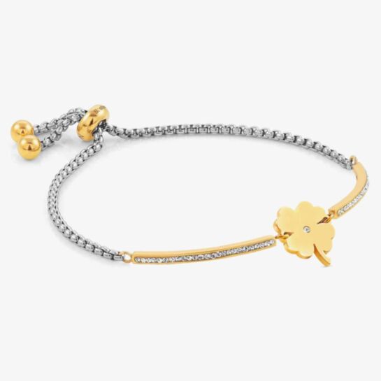 Nomination Trendsetter Steel Four Leaf Clover Bracelet