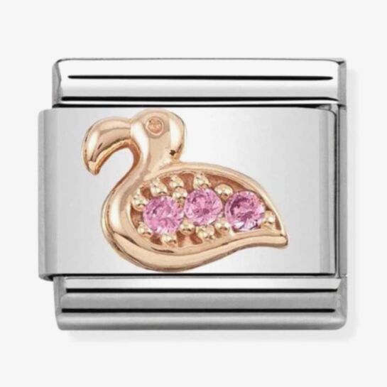 Nomination CLASSIC Rose Gold Symbols Pink Cubic Zirconia