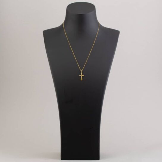 9ct Yellow Gold Plain Cross Pendant GCS1