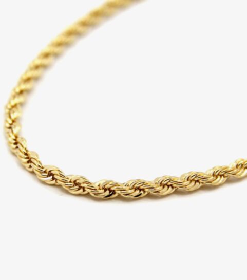 9ct Yellow Gold 18 Inch Rope Chain 1.12 