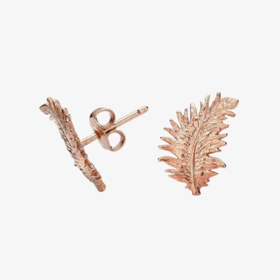Pandora Rose Gold Earrings Small Feather Stud Earrings Dover