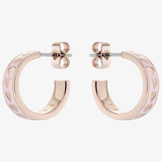 ted baker rose gold hoop earrings