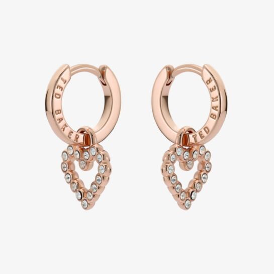 Heart Earrings The Jewel Hut Earrings Ted Baker Amora Rose Gold