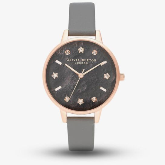 OLIVIA BURTON WATCH WITH 34mm ROSE GOLD WITH GREY TONE FACE & MESHBRACELET Lucky Bee 34mm Gray & Rose Gold Mesh Watch | Olivia Burton  main image 3