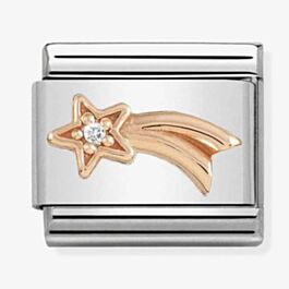 Nomination CLASSIC Rose Gold Shooting Star with Cubic Zirconia