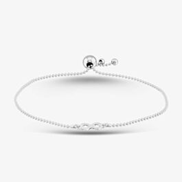 Sterling Silver Adjustable Infinity Bracelet 8.29.6844