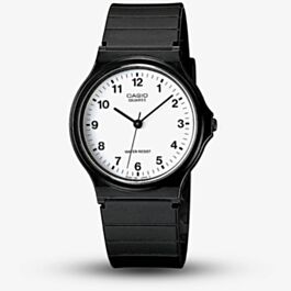 Casio MQ-24-7BLL - Montre Unisexe Classique, Cadran Noir Élégant Et Bracelet Résine Confortable