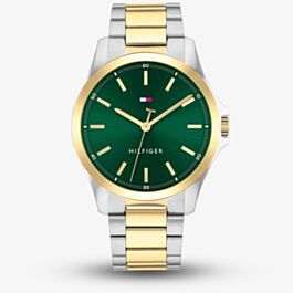 Tommy Hilfiger 1792192 Mens Bruce Two-Tone Green Watch