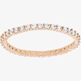 Swarovski Vittore Rose Gold Plated Crystal Band Ring