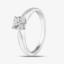 18ct White Gold 0.70ct Diamond Solitaire Ring PR12882