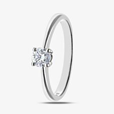9ct White Gold 0.25ct Solitaire Diamond Ring PR04305W9JP