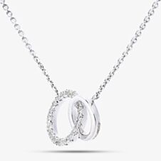 18ct Yellow Gold 0.58ct Diamond Pendant Necklet 