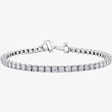9ct White Gold 5.00ct Diamond Tennis Bracelet BR977WG/5-10