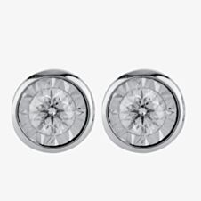 9ct White Gold 0.16ct Diamond Stud Earrings SKE26677-20