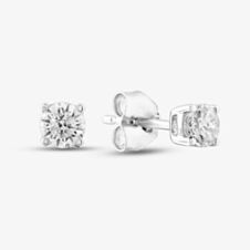 18ct White Gold 0.50ct Four Claw Diamond Stud Earrings THE2534-50 18KW