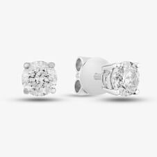 18ct White Gold 1.00ct Four Claw Diamond Stud Earrings THE2534-100W