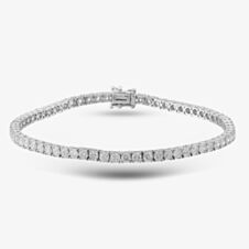  18ct White Gold 4.67ct Brilliant Cut Diamond Tennis Bracelet BDGTH