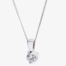 18ct White Gold Tension-set Diamond Pendant P2038W/XX-18