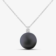 18ct White Gold Diamond South Sea Pearl Pendant POX80212DD SOUTH SEA