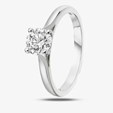 Platinum 1.01ct Round Brilliant Diamond Solitaire Ring SOL/RD/1261921C