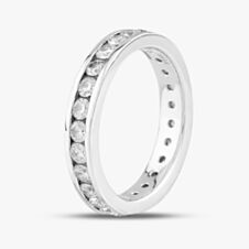 Platinum 1.30ct Brilliant Cut Diamond Full Eternity Ring 74535 PT950
