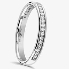 Brown & Newirth Platinum 0.17ct Diamond Set Half Eternity Ring HET151 PLT N