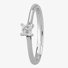 1888 Collection Platinum Princess Cut 0.25ct Diamond Solitaire Ring RI-2022