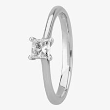 1888 Collection Platinum Princess Cut 0.33ct Diamond Solitaire Ring RI-2022