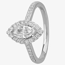 1888 Collection Platinum Marquise Cut 0.69ct Diamond Cluster Ring DSC39