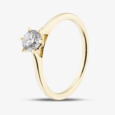 1888 Collection 9ct Yellow Gold 0.50ct Brilliant Cut Diamond Solitaire Ring RPP11-9Y-0.50-H-SI2