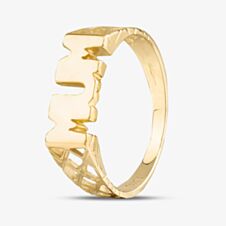 9ct Yellow Gold MUM Ring S1741Y