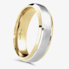 Brown & Newirth Compliment 18ct Yellow & White Gold 5mm Ring 6136 5.0