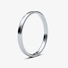 Platinum 2mm Soft Court Ring 2LLS-PT N