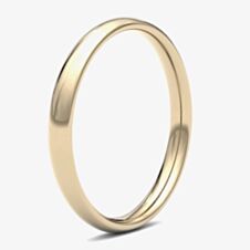 9ct Yellow Gold 2.5mm Medium Court Wedding Ring 2.5LMC-9Y