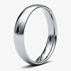 Platinum 4.0mm Light Court Wedding Ring 4GLC-PT