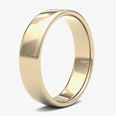 9ct Yellow Gold 5.0mm Soft Court Wedding Ring 5GLS-9Y