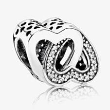 Pandora Silver Cubic Zirconia Entwined Love Charm 791880CZ