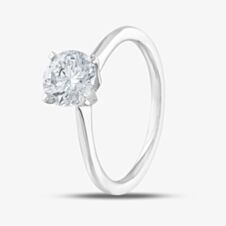 Pure Brilliance 9ct White Gold Certified Lab Grown 1.00ct Brilliant Cut Diamond Solitaire Ring LGR21614-100 (WG)