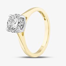 18ct Yellow Gold Lab Grown 1.52ct Brilliant Cut Diamond Solitaire Ring 015MW-M001