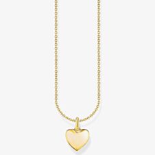 THOMAS SABO Gold Plated Heart Necklace KE2234-413-39-L45V