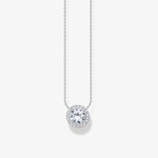 THOMAS SABO Sterling Silver Halo Pendant Necklace KE2279-051-14-L45V