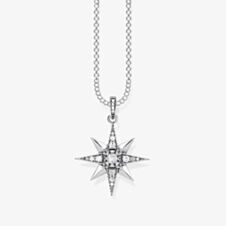THOMAS SABO Royalty Star Cubic Zirconia Necklace KE1825-643-14-L45V