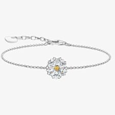 THOMAS SABO Ladies Silver Flower Bracelet A2202-051-4-L19V