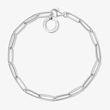 THOMAS SABO Silver Oval Link Charm Bracelet X0253-001-21