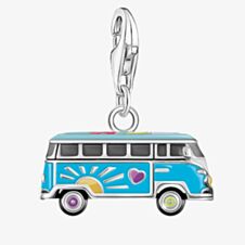 THOMAS SABO Ladies Silver Blue VW Hippie Bus Charm 2210-664-7