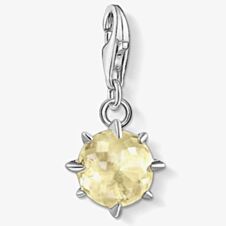 THOMAS SABO Silver Yellow November Birthstone Charm 1783-774-4