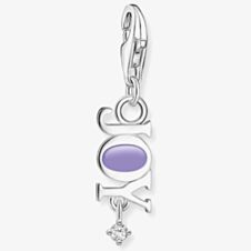 THOMAS SABO Silver Purple Cold Enamel JOY Charm 2008-041-13