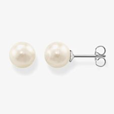 THOMAS SABO Small Simulated Pearl Stud Earrings H1431-028-14