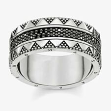 THOMAS SABO Ladies Beaded Ring TR2107-643-11